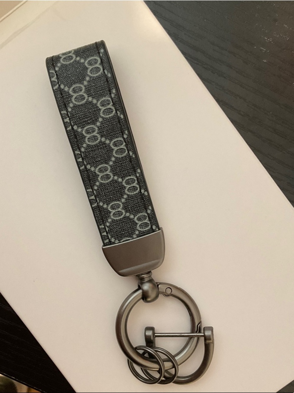 Monogram Loop Keyring keychain